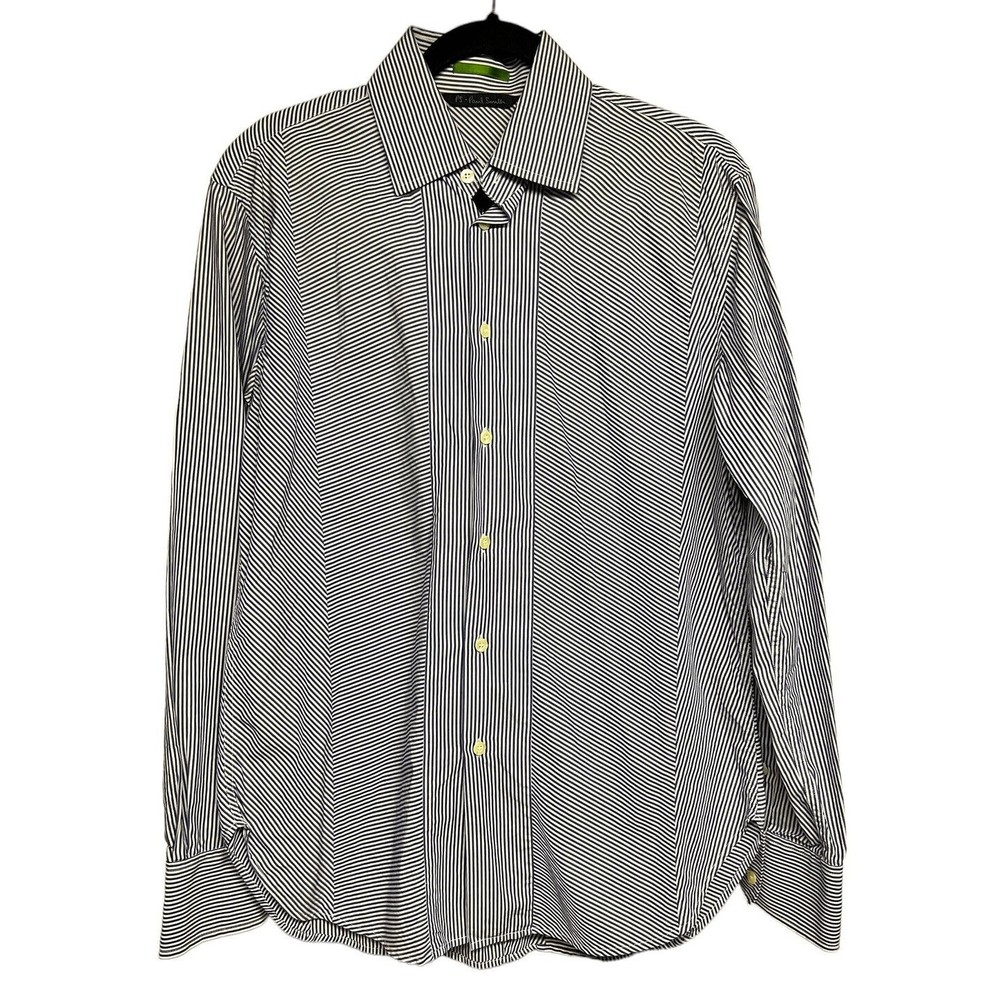 PS PAUL SMITH BLUE & WHITE STRIPE LONG SLEEVE SHIRT Men’s‎ Size Medium